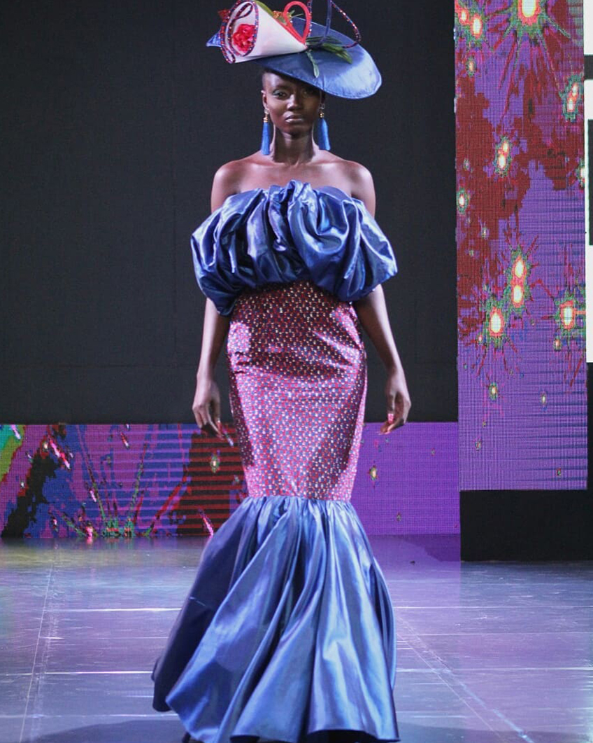 Royal Blue African Print Dress – Mercy Kay
